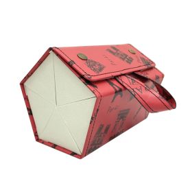 5in1 Sunglasses Travel Case Organizer Hangable, Eyeglasses Foldable Storage Organizer (Option: Red)