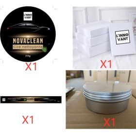 Car Diamond Crystal Wax Black Wax Coating Waxing Polishing Sewage Crystal Hard Wax (Option: White-Set2)
