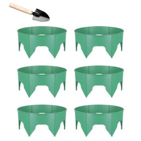 12Pcs  Or 6Pcs Options 10in Planting Grow Rings Adjustable For Outdoor Plants With Hand Shovel Deep Watering Plant Guards For Vegetables Flowers Shrub (Option: 6Pcs)