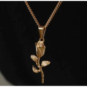 Necklaces (Option: Gold-Rosenecklace)