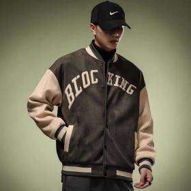 Pilot American Jacket Korean Style Loose Top Casual (Option: Green-M)