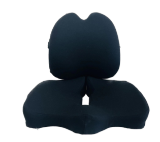 Memory Foam Seat Cushion Breathable Beautiful Buttocks Chair (Option: Black set)