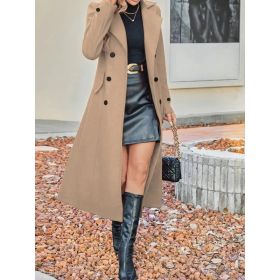 Fashionable New Women's Versatile Jacket (Option: Khaki-2XL)