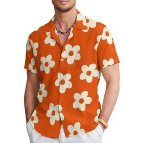Fashion Men's Casual Floral Print Special-interest Design Shirt (Option: 3 Models-S)