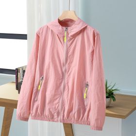 New Summer Mens Loose-Fit Plus-Size Sun-Protective Top That Also Repels Mosquitoes And Insects (Option: Pink-XL)