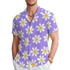 Fashion Men's Casual Floral Print Special-interest Design Shirt (Option: 4 Models-3XL)