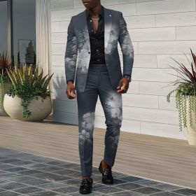 Mens New Autumn Slim-Fit Two-Piece Suit (Option: G111P033-M)