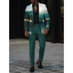 Mens New Autumn Slim-Fit Two-Piece Suit (Option: G111P032-M)