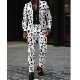 Mens New Autumn Slim-Fit Two-Piece Suit (Option: G111P029-M)
