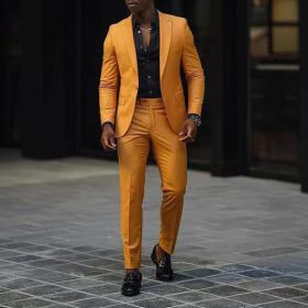 Mens New Autumn Slim-Fit Two-Piece Suit (Option: G111P022-M)