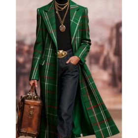 Retro-modern Casual Style Long Suit Coat (Option: 1style-XL)